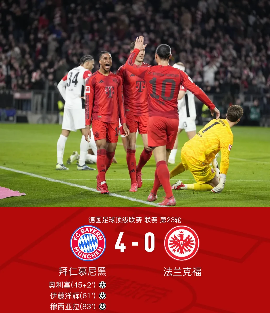 拜仁慕尼黑赢得难得逆转胜利，排名迅速攀升的简单介绍